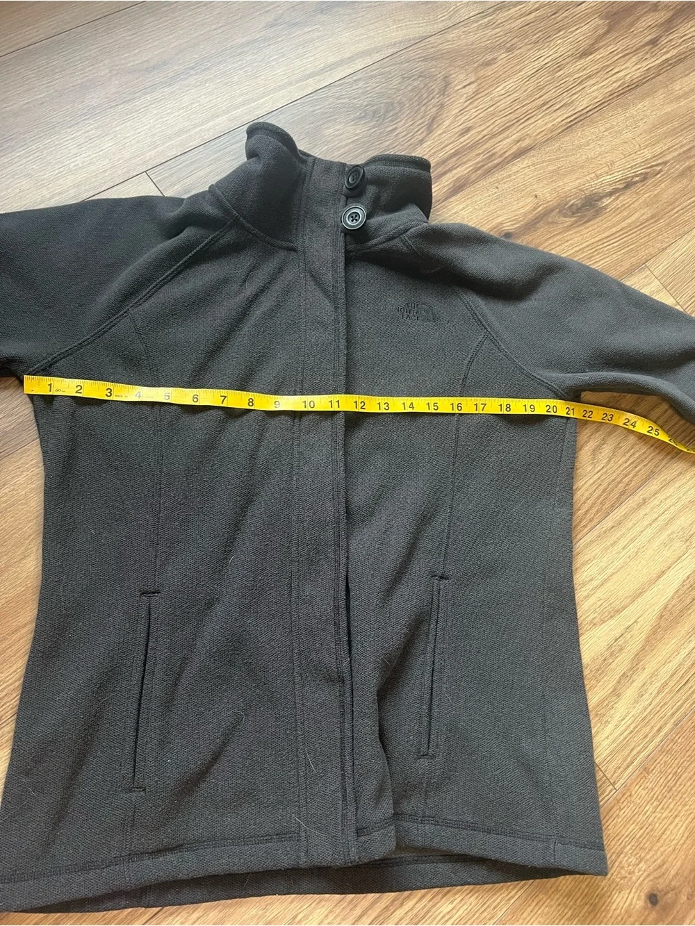 The North Face Crescent Sweater Knit Fleece Full Zip Button Mock Jacket L